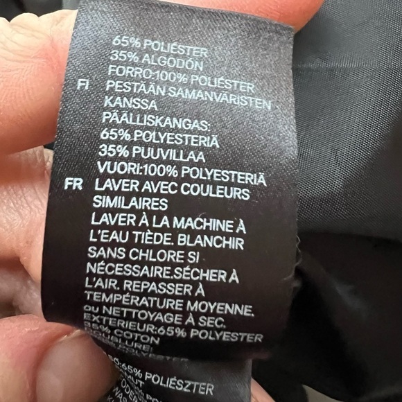 H&M Women’s Black Full Zip and Snap Jacket Size 14 - Picture 10 of 14